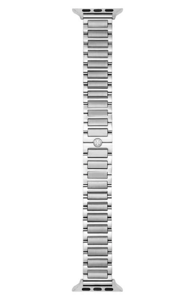 Tory Burch The Kira 18mm Apple Watch® Bracelet Watchband In Silver