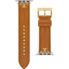 Tory Burch The Kira Leather 20mm Apple Watch® Watchband In Brown
