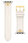 TORY BURCH THE KIRA LEATHER 20MM APPLE WATCH® WATCHBAND