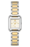 Tory Burch The Kira Square Bracelet, 24mm In Two Tone