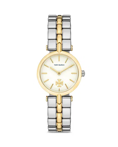 Tory Burch The Kira Watch, 30mm In White/two-tone