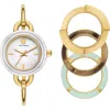 Tory Burch Women's The Miller Gold-tone Stainless Steel Bangle Bracelet Watch 27mm Set In Gold