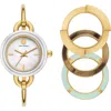 Tory Burch Women's The Miller Gold-tone Stainless Steel Bangle Bracelet Watch 27mm Set In Gold