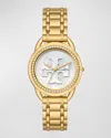 TORY BURCH THE MILLER GOLD-TONE MOTHER-OF-PEARL WATCH