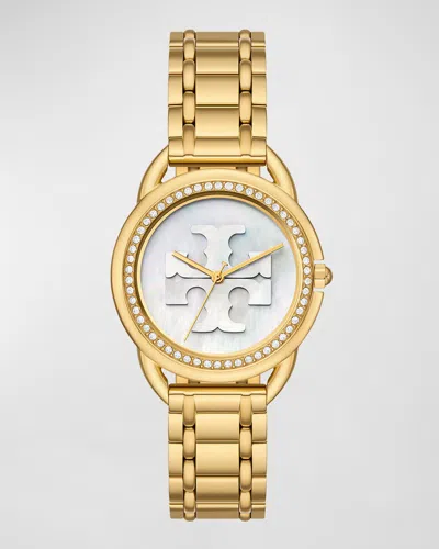 Tory Burch The Miller Gold-tone Mother-of-pearl Watch