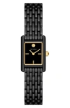 Tory Burch Women's The Eleanor Black-tone Stainless Steel Bracelet Watch 28mm In Black