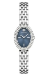 Tory Burch Oval Watch In Silver