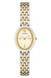 Tory Burch Women's The Oval Two-tone Stainless Steel Bracelet Watch 22mm In Two Tone