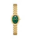 Tory Burch The Oval Watch, 28mm In Yellow