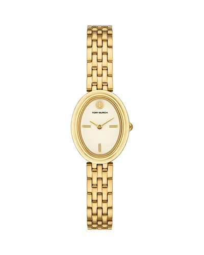 Tory Burch The Oval Watch, 28mm In Gold