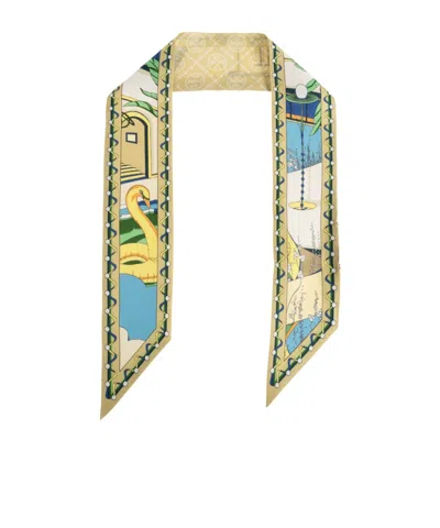Tory Burch The Pool Ribbon Tie In Yellow