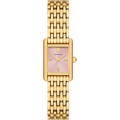 Tory Burch The Small Eleanor Bracelet Watch, 19mm X 28mm In Gold