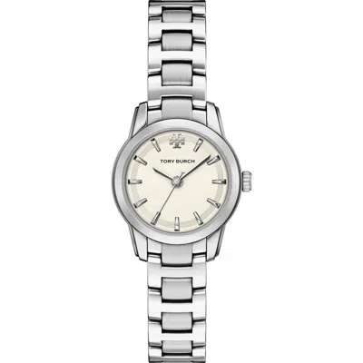 Tory Burch The Small Miller Bracelet Watch, 28mm In White