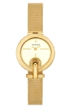 Tory Burch Small Pierced Watch In Gold
