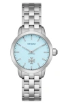 Tory Burch The Tory Bracelet Watch In Silver
