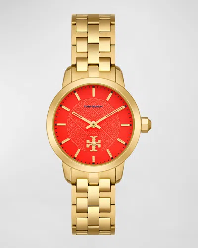 Tory Burch The Tory Gold Tone Stainless Steel Watch