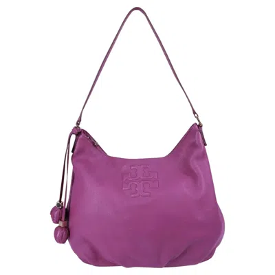 Pre-owned Tory Burch Thea Hobo Bag In Purple