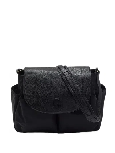 Pre-owned Tory Burch Thea Shoulder Bag In Black