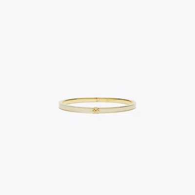Tory Burch Thin Kira Enamel Bracelet In Gold