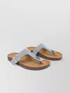 Tory Burch Thong Sandals With Round Toe And Cork Sole