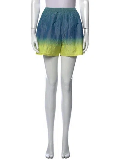 Pre-owned Tory Burch Tie-dye Print Mini Shorts In Blue