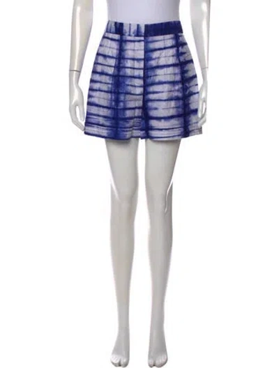 Pre-owned Tory Burch Tie-dye Print Mini Shorts W/ Tags In Multi