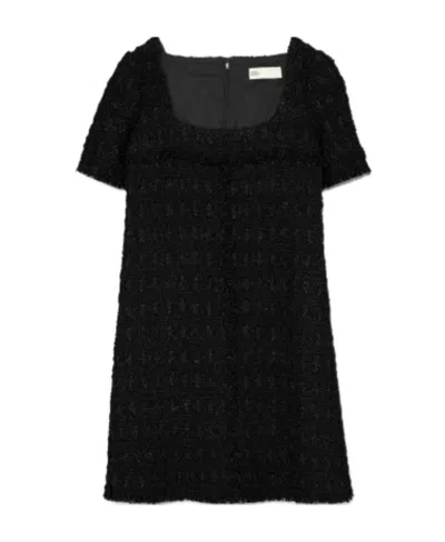 TORY BURCH TORY BURCH TWEED SQUARE-NECK DRESS