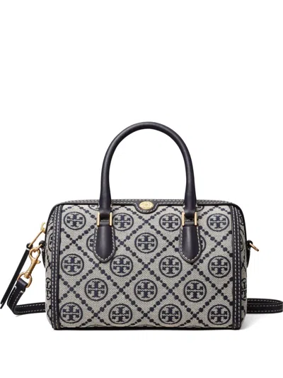 Tory Burch T-monogram Petite Barrel Bag In Blue