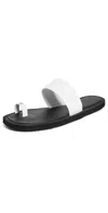 Tory Burch Toe Ring Slide In White