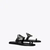 Tory Burch Toe Ring Sandal In Perfect Black/silver
