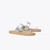 Tory Burch Toe Loop Sandal In Gray