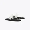 Tory Burch Toe Ring Slide In White