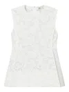 Tory Burch Coreded Lace Top In White