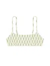 Tory Burch Top Bikini In Green