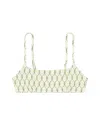 Tory Burch Top Bikini In Green