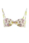 Tory Burch Graphic-print Bikini Top In Multicolour