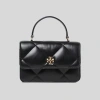 Tory Burch Top Handle Chain Wallet In Black