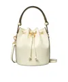 Tory Burch T Monogram Leather Mini Bucket Bag