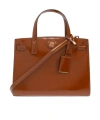 Tory Burch Top Handle Shoulder Bag In Brown