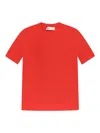 Tory Burch Top T-monogram In Misto Viscosa In Red