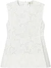 Tory Burch Coreded Lace Top In White