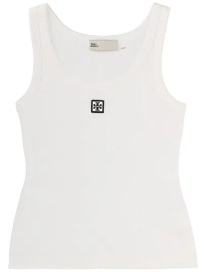 Tory Burch Tops With Logo In White