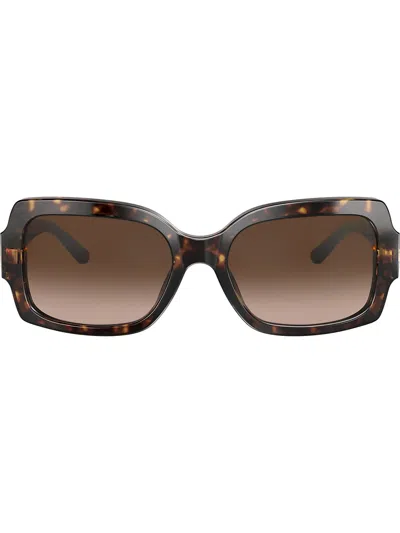Tory Burch Square Frame Sunglasses In Brown