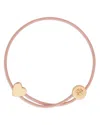 Tory Burch Pink Golden Slider Bracelet In Pink