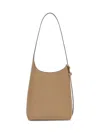 Tory Burch Light Brown Leather Hobo Romy Small Shoulder Bag In Neutral