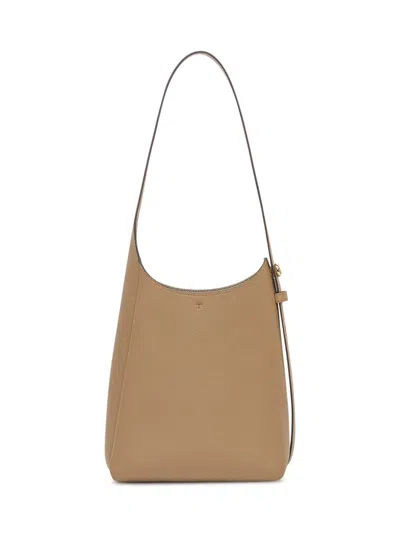 Tory Burch Brown Romy Small Hobo Bag In Neutral