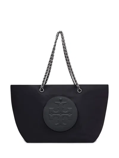 Tory Burch Black Shopper With Chain