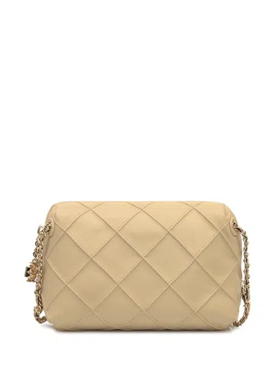 Tory Burch Quilted Beige Bag With Chain Strap In Sand