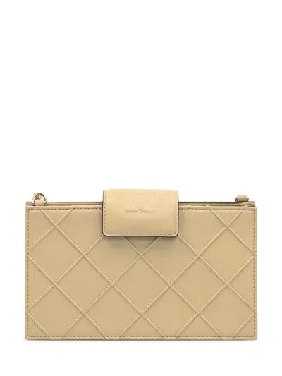 Tory Burch Quilted Leather Bag Beige In Sand