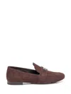 Tory Burch Eleanor Logo-plaque Loafers In Brown